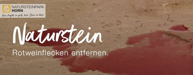 You are currently viewing Rotweinflecken von Naturstein entfernen?