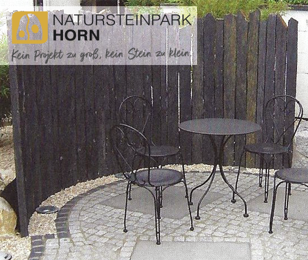 Sichtschutz Schieferspieße für den Garten
